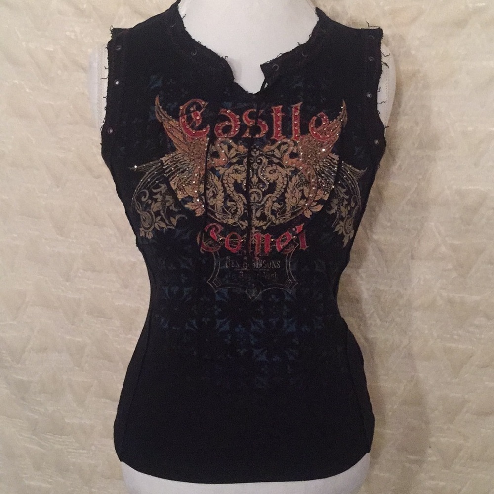 skinny Minnie sleeveless top